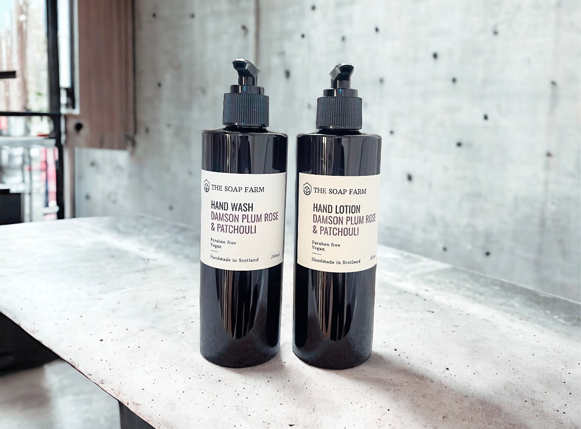 Damson Plum, Rose & Patchouli Hand wash & Hand Lotion Set