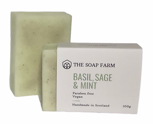 Basil, Sage & Mint Soap Bar